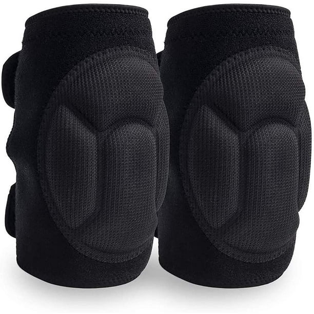 Rodilleras Cómodo Antideslizante, Cojín Grueso de Espuma Extra para Fregar Pisos, Jardinería, Yoga y Construcción, Forro Interior Suave, Correas Dobles Fuertes y Fácilmente AjustablesNegro