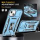 thumbnail image 4 of Funda Sumao para iPhone 15 Plus con anilla, fina, de silicona líquida, de grado militar, a prueba de golpes, color azul marino, 4 of 8