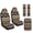 Aztec Southwest American Tribal, variant on Xoenoiee Hunting Camo Pattern Car Accessories Set of 5, 2x Seat Covers, 2x Seat Belt Pads, 1x Center Console Cover, PU Leather Universal Fit Interior Protector for Most Vehicles
