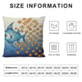 thumbnail image 5 of MLJA Many Fishes Fish Contrast Group Throw Pillow Covers Pillowcases Home Pillow Protector for Men Women, 5 of 5