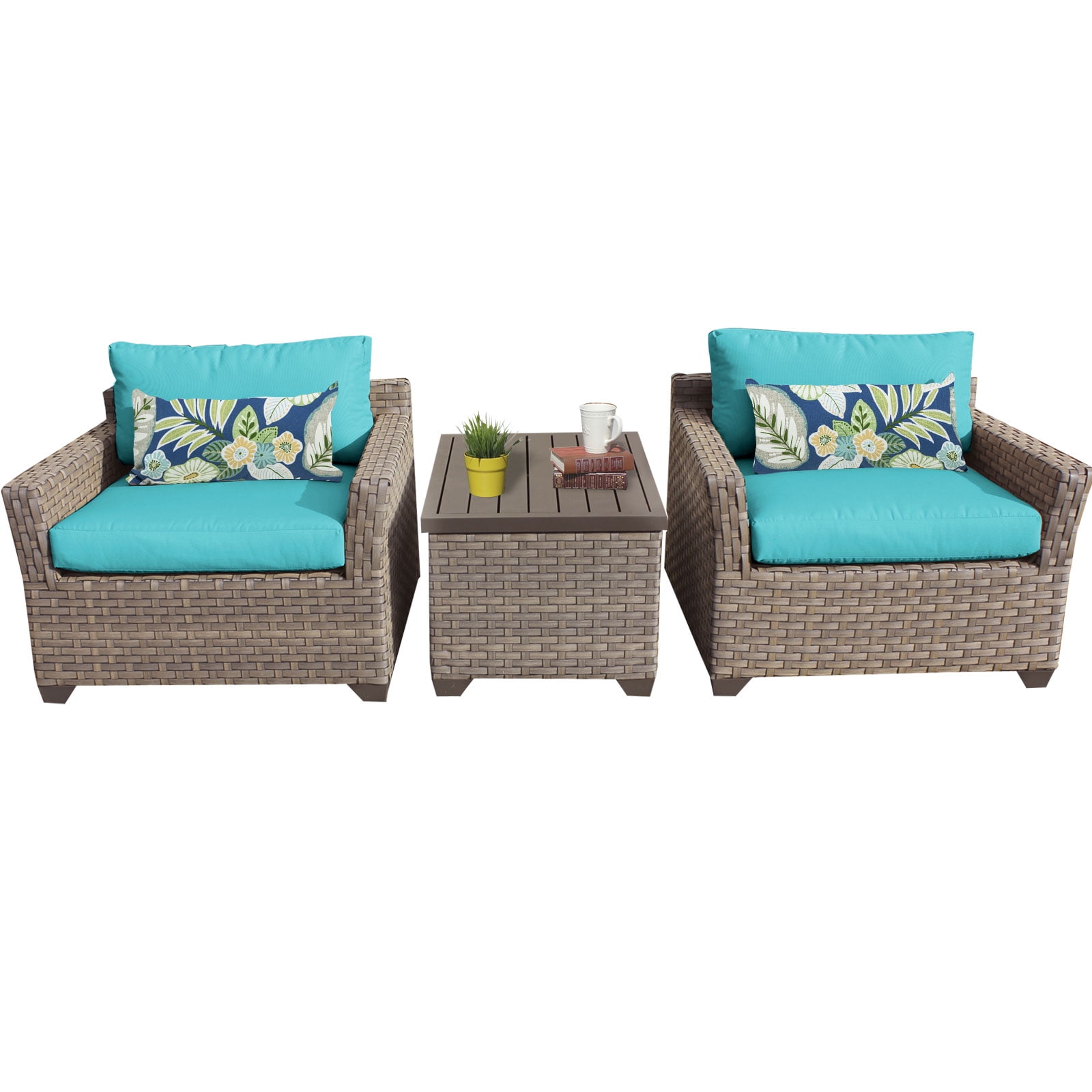 Hampton 3 Piece Outdoor Wicker Patio Furniture Set 03a Com Outdoor Wicker Patio Furniture Set 03a