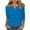 Blue, variant on ZQUUVOU Women's T-Shirts Solid Color 3/4 Sleeve V-Neck Tunic Tops(Dark Blue,L)