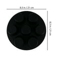 thumbnail image 2 of KONTONTY Silicone Muffin Cake Mold for Baking Black Reusable and Air Fryer Accessories 7 Grids, 2 of 8