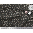thumbnail image 3 of Soimoi Black Velvet Fabric Eagle Feather Printed Craft Fabric by the Yard 58 Inch Wide, 3 of 3