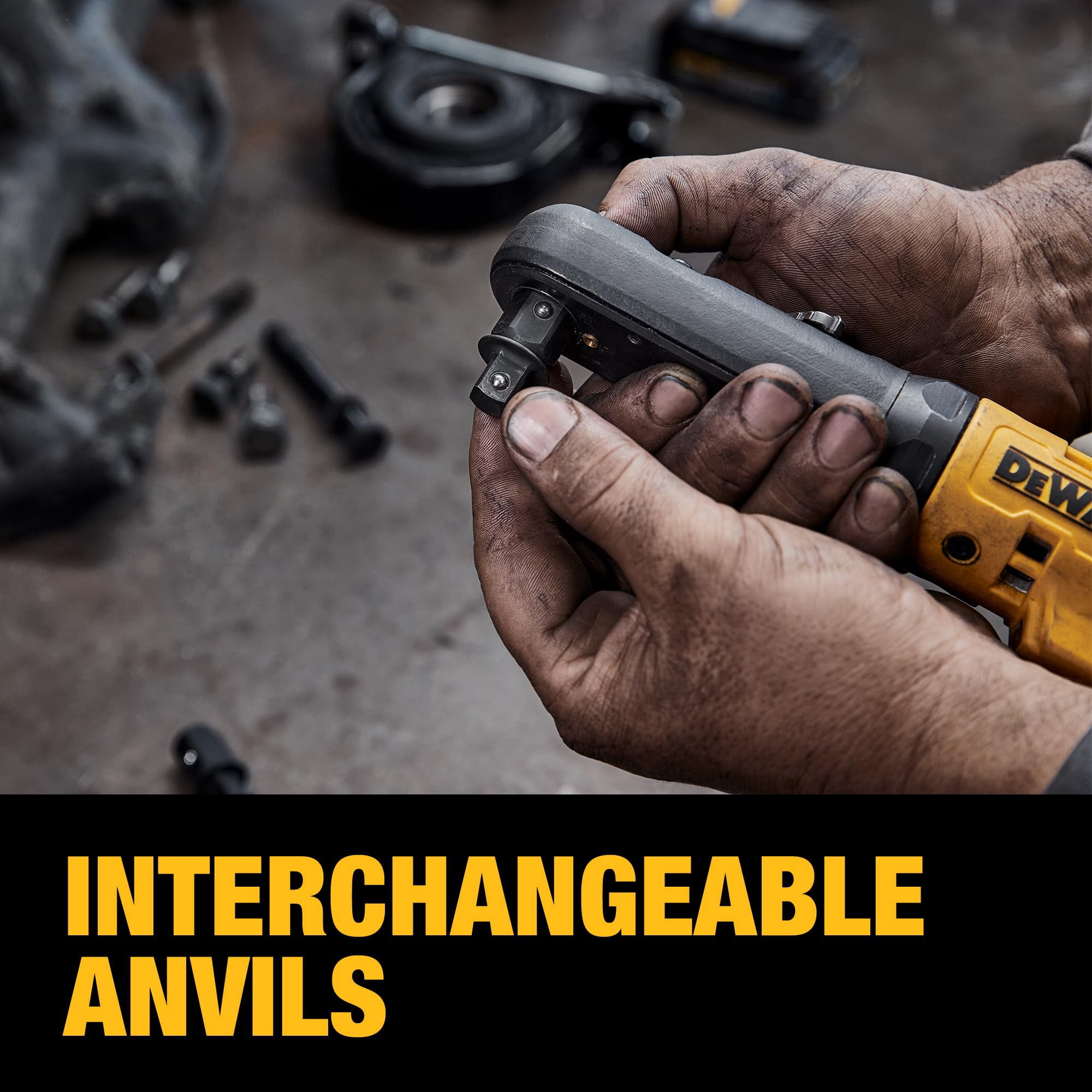 DEWALT 20V MAX XR Cordless Ratchet, 3/8" and 1/2" Sealed Head Ratchet, Bare Tool Only (DCF510B) C21