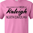 thumbnail image 4 of Inktastic From Raleigh North Carolina in Black Distressed Text T-Shirt, 4 of 5