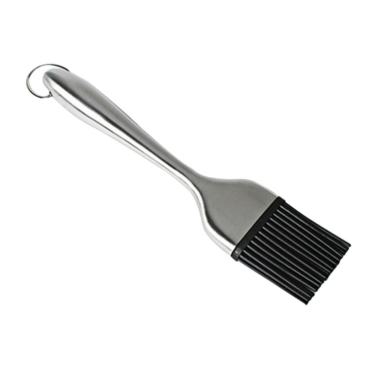 Silicone Kitchen Oil Brush BBQ Grill Basting Brush Stainless Steel