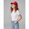thumbnail image 7 of Leutsin It's a Bad Day to Be a Hotdog Hat, Women's Americana Baseball Hat, Funny Trucker Hat Vintage Adjustable Embroidery Baseball Caps Snapback Hat for Women Gifts, White Red, 7 of 7