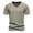 Khaki, variant on Mens Workout Shirts Henley Shirts V Neck Mens Muscle Henley Shirts Cotton Short Sleeves Streetwear Plain Summer Tees Clothes Workout Tops
