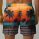 thumbnail image 3 of Pantalones Cortos de Cintura Elástica de los Hombres Estampado Hawaiano Baño Y Pantalones Cortos Casuales, Pantalones de Playa Estirables de Cuatro Vías Ligeros, 3 of 6