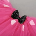 thumbnail image 4 of IBTOM CASTLE Baby Girls Half Birthday Outfit Polka Dots Half Way to One Romper Tutu Skirt Headband Cake Smash Clothes for Photo Shoot 6 Months Hot Pink + Black, 4 of 8