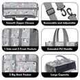 thumbnail image 3 of Teacher Tote Bag,Unicorn Princess Castle Pattern Teacher Utility Tote Bag,Large Work Tote Bags for Women with Multiple Pockets,Top Zipper Closure,13.8x10.6x6.7 Inch, 3 of 5