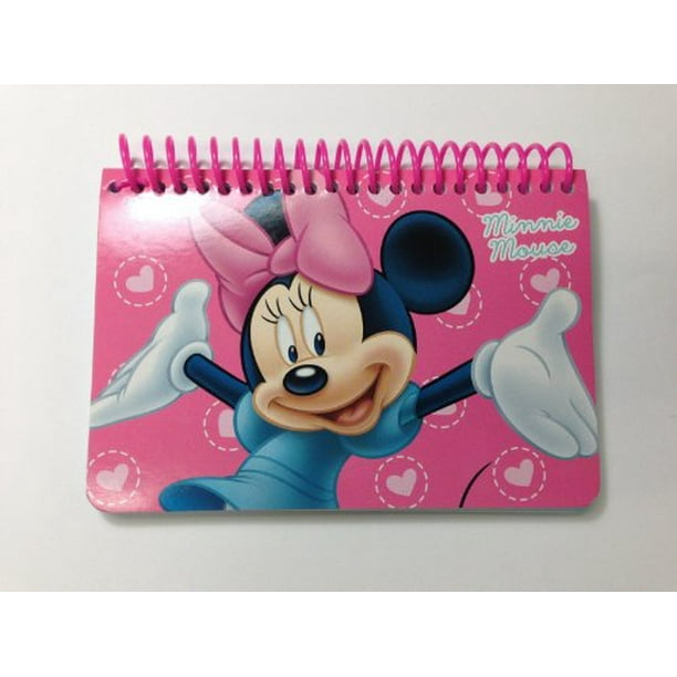 Disney Minnie Mouse Pink Spiral Autograph Book 