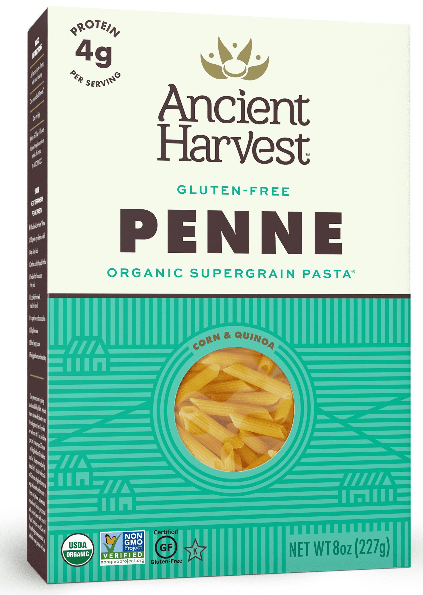 Ancient Harvest Quinoa Penne Gluten Free Pasta, 8 oz, (Pack of 12) by Generic