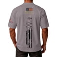 thumbnail image 5 of America 250 Shirt Men's Summer Graphic V Neck Short Sleeve Everyday Casual Tee Mens 4Th of July T Shirts Grey XXXXXL, 5 of 6