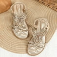 thumbnail image 2 of Gubotare Girls Sandals Youth Boys Girls Outdoor Summer Sport Athletic Sandals for Little/Big Kid Size 9 (Gold,Toddler 9), 2 of 5