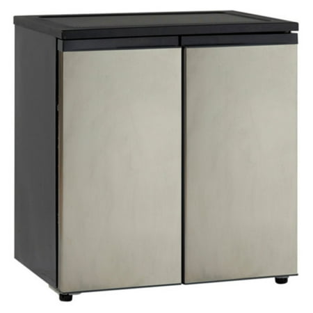 Avanti 5.5 Cu Ft Side-by-Side Refrigerator/Freezer, Stainless Steel