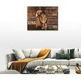 thumbnail image 5 of Jesus Lion and Lamb Wall Decor Jesus Pictures for Wall Christian Lion of Judah Religious Canvas Prints Painting Modern Inspirational Artwork Framed Decor for Bedroom Living Room Church 16"x12", 5 of 6
