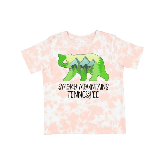 Inktastic Smoky Mountains, Tennessee Mountains and Bear Shape Boys or Girls Toddler T-Shirt