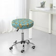 thumbnail image 7 of Kdxio Lemon Ice Cream Print Stool Covers Round,Stretch Round Bar Stool Covers Washable Bar Stool Cushion Slipcover for 12-15 Inch Chair, 7 of 7