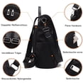 thumbnail image 3 of Women Backpack Waterproof Nylon School Bag Anti Theft Daypack Shoulder Bag Lightweight Travel Backpack, 3 of 6