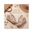 thumbnail image 3 of BLISSFUL STEP Women's Shoes Slingback Bohemia Rhinestone Open Toe Platform Heel Wedge Sandals Gold 10, 3 of 5