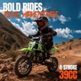 thumbnail image 4 of 4-Stroke Gas Dirt Bike,39cc Gas Powered Off-Road Mini Bike,Mini Dirt Bike with 20mph Max Speed & 27 miles Max Range,Adjustable Suspension, Dual Disc Brakes,Epa Certified, 4 of 8