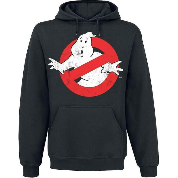 Ghostbusters Merchandise Distressed Logo Hoodie