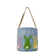 thumbnail image 2 of BotaniNest Non-woven Easter Basket Decoration Rabbit Bow Storage Basket Portable Bucket, 2 of 7