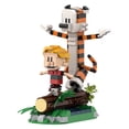 thumbnail image 3 of MOC Calvin and Hobbes Building Blocks Set – Iconic Comic Strip Characters, Jumping Tiger Scene, Major-Compatible Collectible Toy, 3 of 5