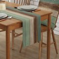 thumbnail image 2 of Table Runner Dresser Scarves 120 Inch Long, Farmhouse Turquoise Teal Wood Grain Linen Dining Table Runners Rustic Wooden Texture Tabletop Scarf for Wedding Holiday Party Kitchen, 2 of 7