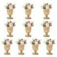 thumbnail image 2 of 10 Pcs Metal Golden Trumpet Vase Elegant Wedding Centerpieces Vases Party Decor, 2 of 12