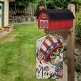 thumbnail image 4 of 4th of July Patrioctic Cat Garden Flag Double Sided Memorial Day Welcome Blue Red Independence Day Yard Party Decoration 12"X18", 4 of 6