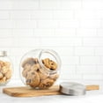 thumbnail image 3 of Brightware Glass Cookie Jars with Airtight Lids – 76 oz – Set of 2, 3 of 10