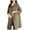 Coffee, variant on 2025 Women Single Breasted Wool Coat Business Office Work Long Winter Pea Coat Elegant Lapel Overcoat with Pockets