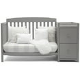 Delta Children Mason 6in1 Convertible Crib and Changer, Gray
