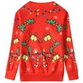 thumbnail image 2 of SSLR Big Girls' Xmas Crewneck Pullover Funny Ugly Christmas Sweatshirt, 2 of 7
