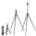 thumbnail image 7 of K&F CONCEPT 64"/1.6m Carbon Fiber Camera Tripod with 360 Degree Ball Head,Lightweight 8kg/17.6lbs Load Travel Quick Release Plate for DSLR Cameras Indoor Outdoor, 7 of 7