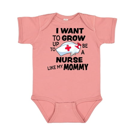 

Inktastic I Want To Grow Up To Be A Nurse Like My Mommy Gift Baby Boy or Baby Girl Bodysuit