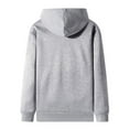 thumbnail image 3 of Cathalem Heavy Hooded Sweatshirt Men Men's Winter Jacket Casual Soft Warm Jacket Coat Pullover Sweatshirt Hoodie Men Sweatshirt Grey Large, 3 of 5