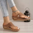 thumbnail image 4 of Orthopedic Sandals for Women - 2025 Arch Support Wedge Flip Flops Summer Comfortable Elegant Casual Beach Slippers, 4 of 4