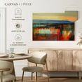 thumbnail image 5 of Elephant Stock Early Morning Light Wall Art - Horizontal Canvas Wall Art - Living Room Wall Decor - Abstract Canvas - Yellow And Red Decor By Kate Boyce - 45" x 30", 5 of 8