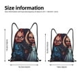 thumbnail image 2 of Pofeuu Chucky for Water-Resistant 210D Drawstring Bag Compact Foldable Design Gym Yoga Travel Essentials Lightweight Carryall-Medium, 2 of 6