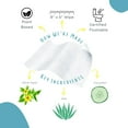 thumbnail image 4 of Witch Hazel: Flushable Wipes, Individually Wrapped, Travel Friendly, Soothing Hazel, Unscented with Cucumber, e and Chamomile, (30 on-the-go singles), 4 of 4