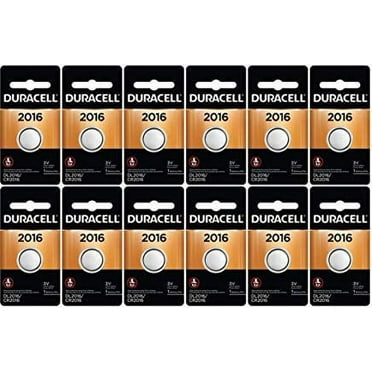 12-Pack Duracell 2016 Batteries 3.0 Volt Lithium Coin Button