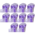 thumbnail image 1 of 10Pcs Chair Sashes Satin Chair Cover Bands For Wedding Party Hotel Decorations, 1 of 7