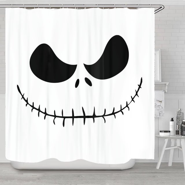 Shower Curtain The Nightmare Before Christmas Bathroom Decor Jack and