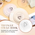 thumbnail image 6 of Wall Plate Hangers for Display, Invisible Adhesive Plate Hangers Picture Hanging Vertical Hooks for Decorative Plates, Photo Frames, Paintings and Art Plate Hangers for The Wall(1pcs,2.63"), 6 of 9