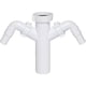 thumbnail image 1 of Drain Waste Trap Pipe Connector 1 1/2" BSP x 40mm with Double Dishwasher Input, 1 of 3
