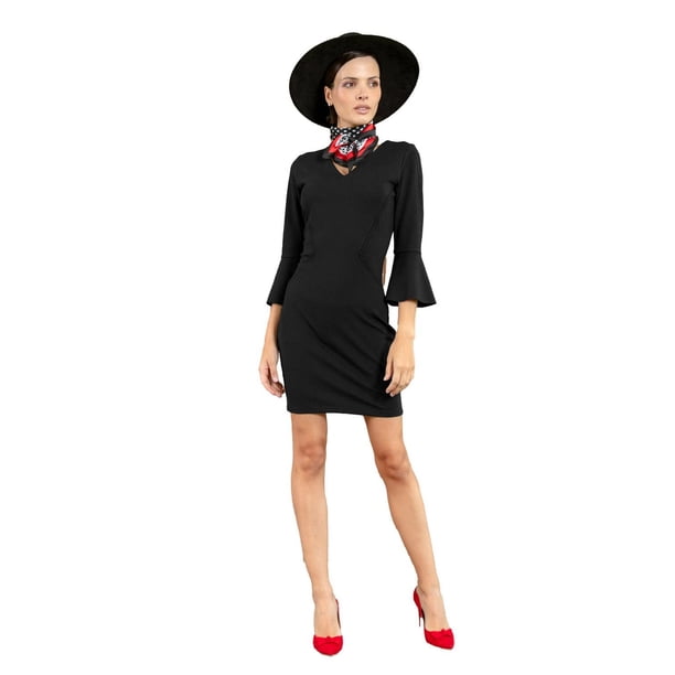 VESTIDO INNIS André Badi negro Extra Chica